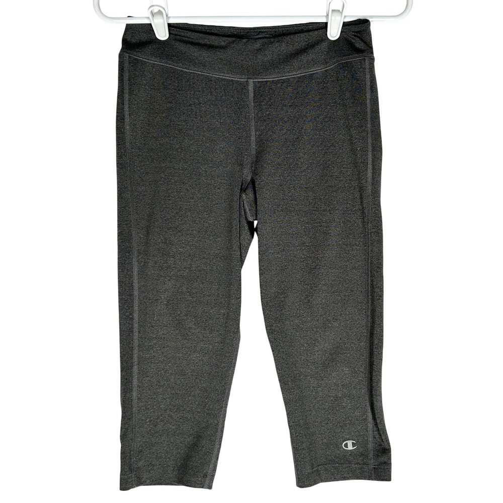 Champion‎ Powertrain Gray Capri Power Flex Training Leggings Women's Size Small